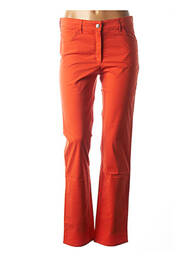 Pantalon droit stretch taille normale orange COUTURIST femme