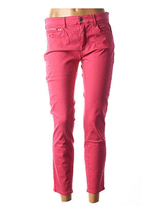 Pantalon 7/8 stretch taille basse rose COUTURIST femme