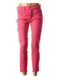 Pantalon 7/8 stretch taille basse rose COUTURIST femme