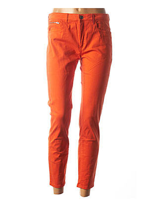 Pantalon 7/8 stretch taille basse orange COUTURIST femme