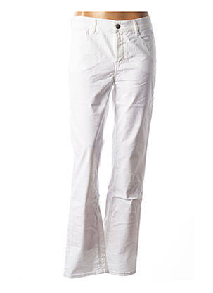 Jeans coupe droite stretch taille normale blanc COUTURIST femme
