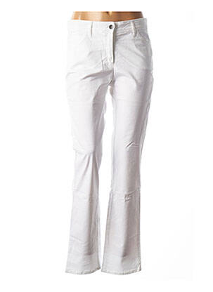 Jeans coupe droite stretch taille normale blanc COUTURIST femme