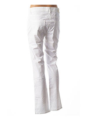 Jeans coupe droite stretch taille normale blanc COUTURIST femme