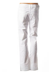 Jeans coupe droite blanc COUTURIST pour femme seconde vue