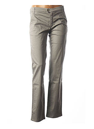 Pantalon droit stretch taille basse gris COUTURIST femme
