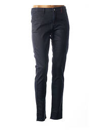 Pantalon droit stretch taille basse bleu COUTURIST femme