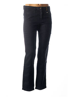Pantalon droit fermeture zippée sous rabat boutonné taille basse noir COUTURIST femme