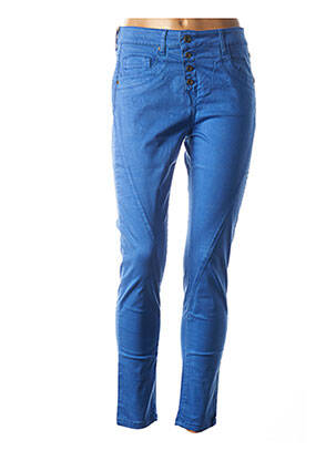 Pantalon 7/8 stretch taille basse bleu COUTURIST femme