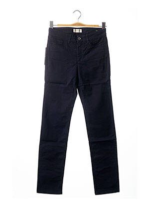 Pantalon droit stretch taille basse bleu COUTURIST femme