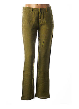 Pantalon droit vert COUTURIST pour femme
