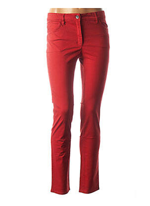 Jeans coupe slim slim taille normale rouge COUTURIST femme