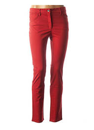 Jeans coupe slim slim taille normale rouge COUTURIST femme
