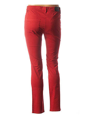Jeans coupe slim slim taille normale rouge COUTURIST femme