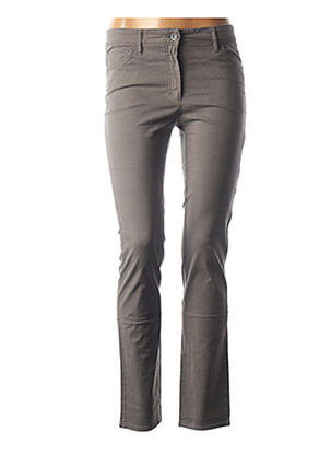 Jeans coupe slim slim taille normale gris COUTURIST femme