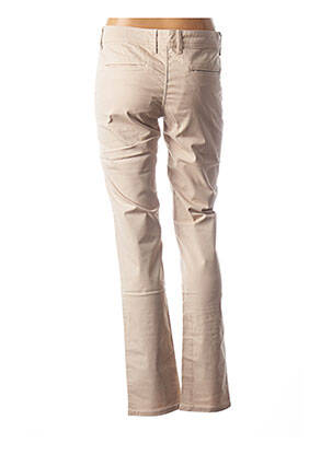 Jeans coupe droite stretch taille normale beige COUTURIST femme