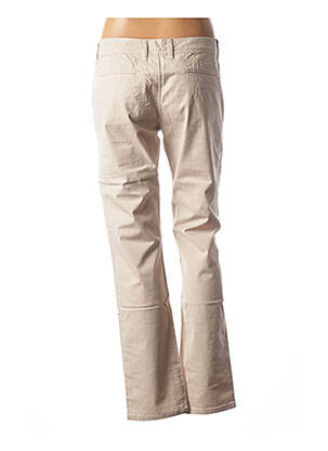 Jeans coupe droite stretch taille basse beige COUTURIST femme
