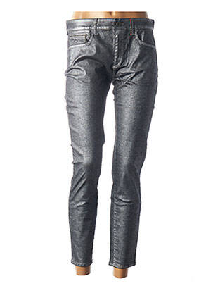 Pantalon 7/8 stretch taille normale gris COUTURIST femme