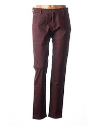 Pantalon slim taille basse taille basse rouge COUTURIST femme