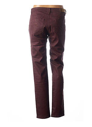 Pantalon slim taille basse taille basse rouge COUTURIST femme