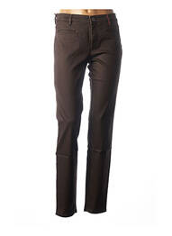 Pantalon slim taille basse taille basse marron COUTURIST femme