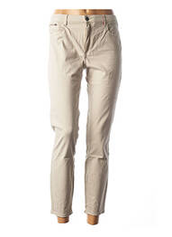 Pantalon 7/8 stretch taille basse beige COUTURIST femme