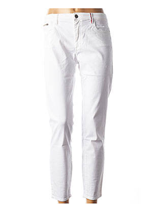Pantalon 7/8 stretch taille basse blanc COUTURIST femme