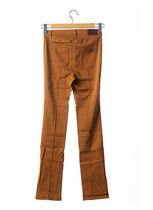 Pantalon slim stretch taille normale marron COUTURIST femme