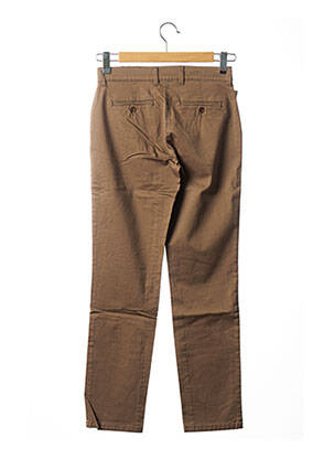 Pantalon droit stretch taille normale marron COUTURIST femme