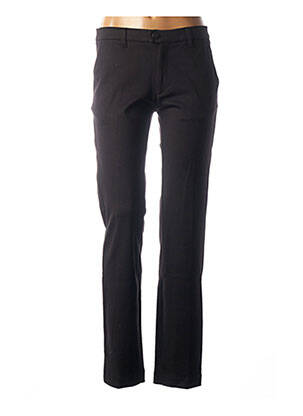 Pantalon droit stretch taille normale noir COUTURIST femme