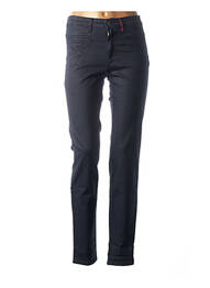 Pantalon slim tissage enduit taille normale bleu COUTURIST femme