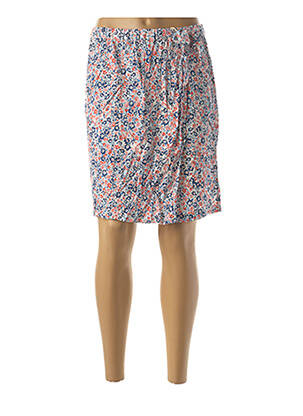 Jupe mi-longue taille élastique bleu DENIM &DRESS femme
