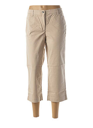 Pantacourt coupe droite taille normale beige COUTURIST femme