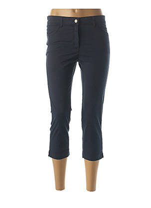 Pantacourt stretch taille normale bleu COUTURIST femme