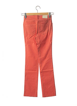 Pantalon droit stretch taille normale orange COUTURIST femme
