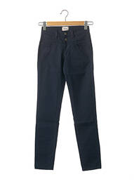 Pantalon slim stretch taille haute bleu COUTURIST femme