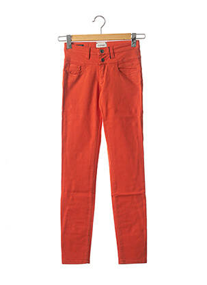 Pantalon slim stretch taille normale orange COUTURIST femme