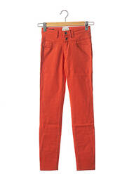 Pantalon slim stretch taille normale orange COUTURIST femme