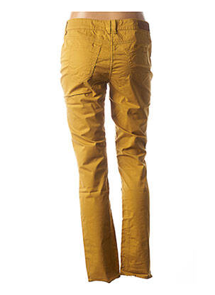 Pantalon slim taille basse taille basse jaune COUTURIST femme