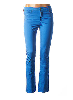 Pantalon slim taille basse taille basse bleu COUTURIST femme