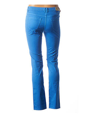 Pantalon slim taille basse taille basse bleu COUTURIST femme