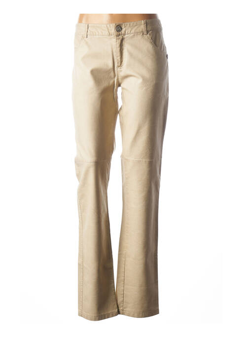 Pantalon droit beige CHIPIE pour femme