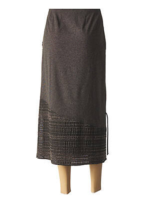 Jupe longue coupe droite gris ROSA ROSAM femme