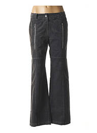 Pantalon large fermeture zippée sous rabat boutonné taille normale bleu GENTLEMAN FARMER femme