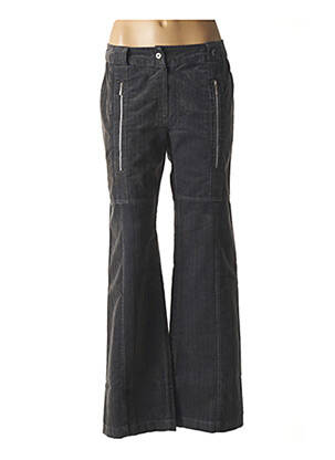 Pantalon large fermeture zippée sous rabat boutonné taille normale bleu GENTLEMAN FARMER femme