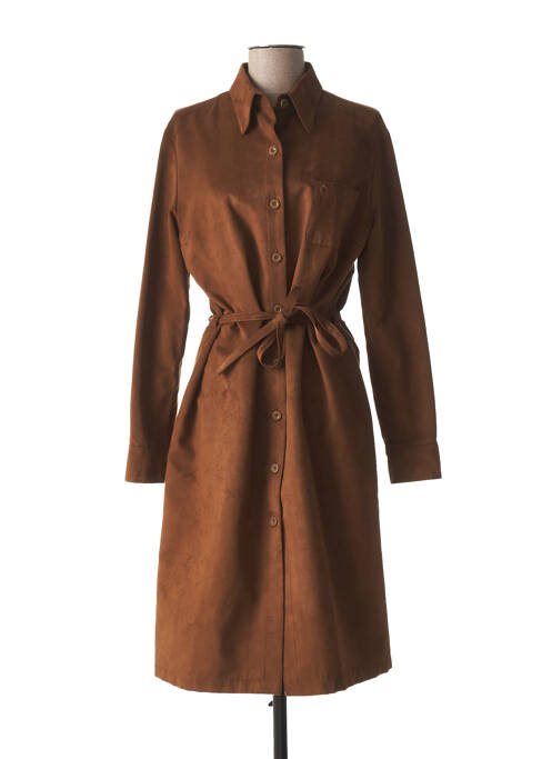 Robe mi-longue marron GENTLEMAN FARMER pour femme