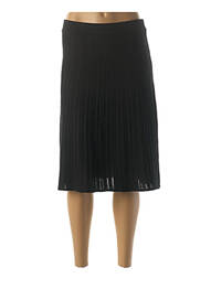 Jupe mi-longue stretch noir PAUSE CAFE femme
