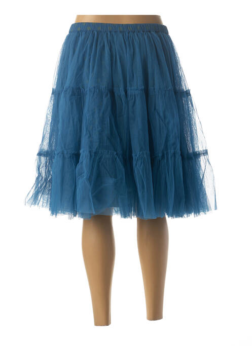 Jupe mi-longue bleu RHUM RAISIN pour femme