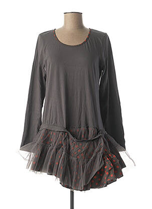 Tunique manches longues col rond gris RHUM RAISIN femme