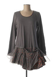 Tunique manches longues col rond gris RHUM RAISIN femme