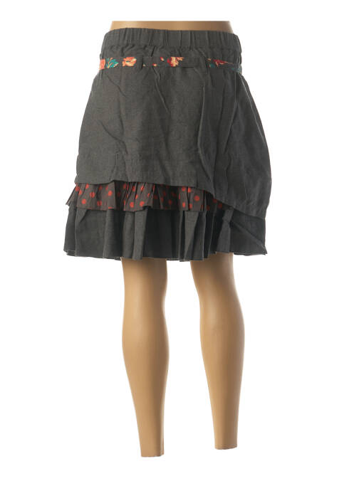 Jupe mi-longue gris RHUM RAISIN pour femme